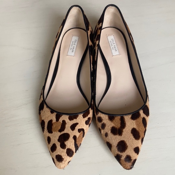 Cole Haan Shoes - Cole Haan Calfhair Leopard Chunk Heel flat, 6.5